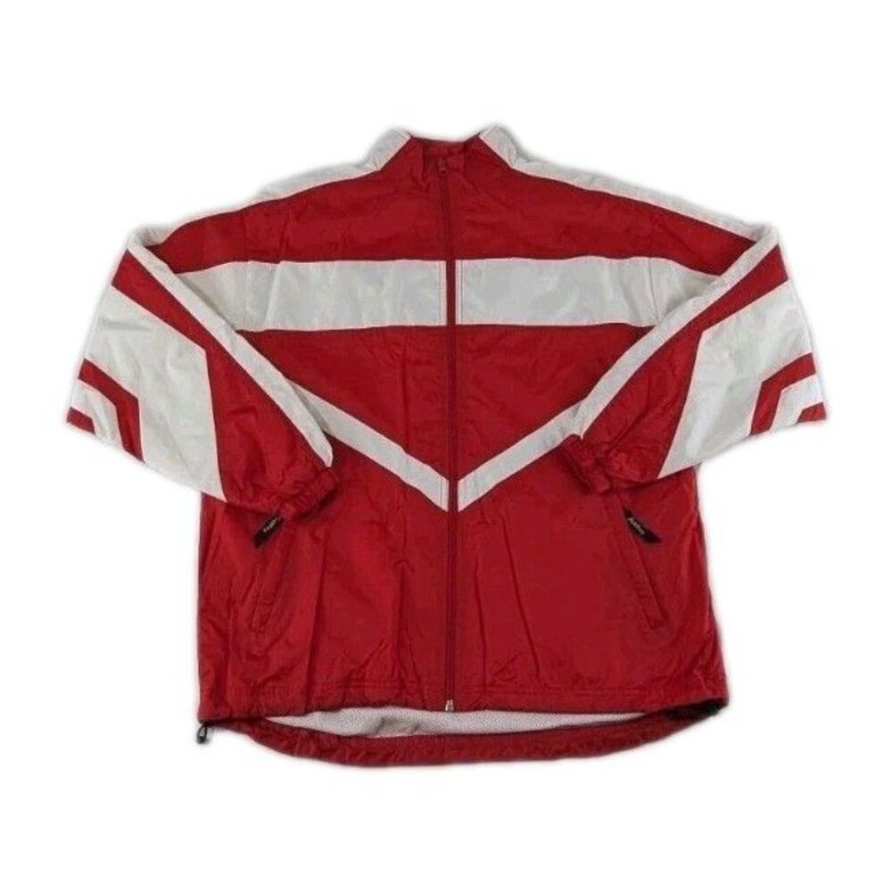 Eastbay Magazine Athletic Performance Windbreaker Vintage 00s Red Mens S Small